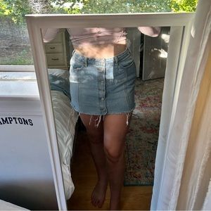 pacsun jean skirt, great condition barley worn! size 26